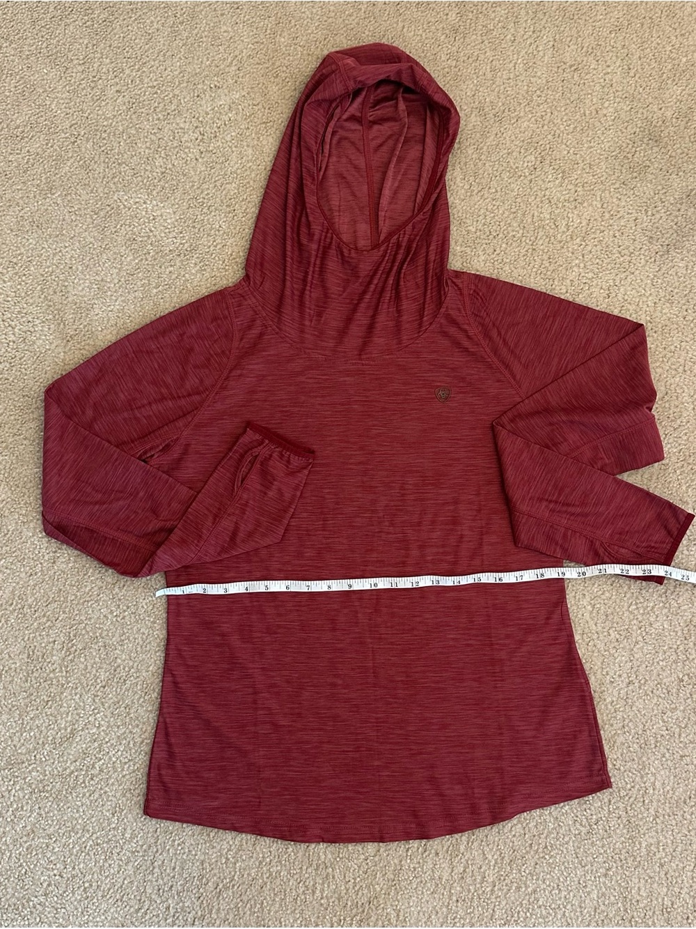 Ariat Ladies Large Laguna Sun-Dried Tomato Hooded Shirt